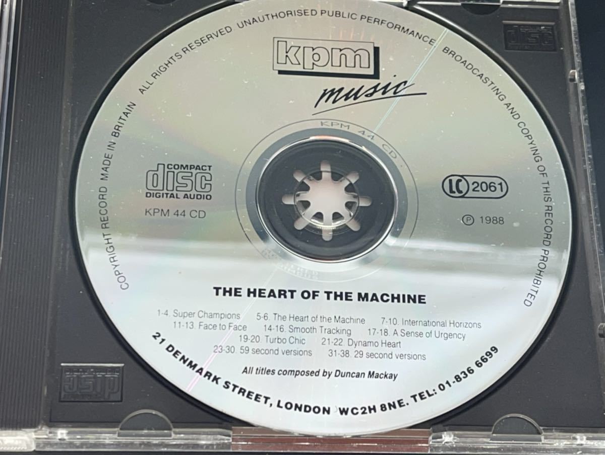 ダンカン・マッケイ Duncan Mackay -The Heart Of The Machine 英国盤ＣＤ 1988年リリース レア盤の画像3