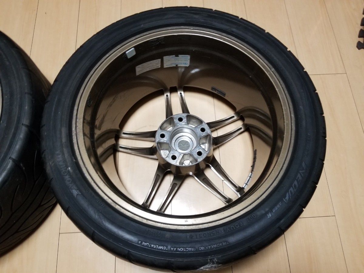 ★希少・美品・軽量★17インチ★ブロンズ 9J+22 2本 AVS Model5 PCD114.3 5H S13S14S15R33R32R34JZX90JZX100JZX110C33C34C35 JDM