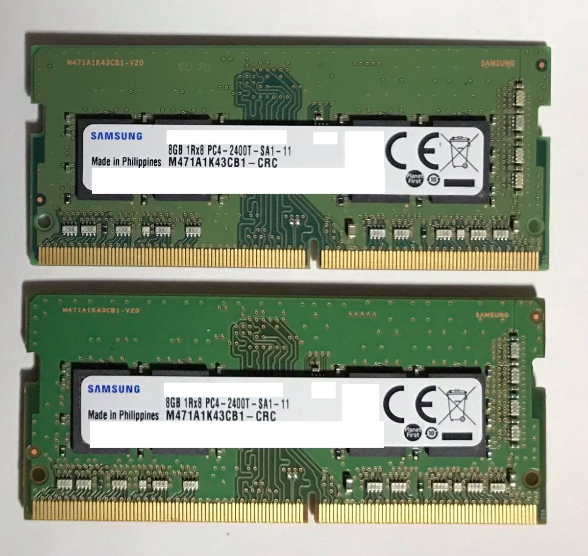 ファッションの ノートPC SAMSUNG DDR4 16GB 8gb×2枚 メモリ