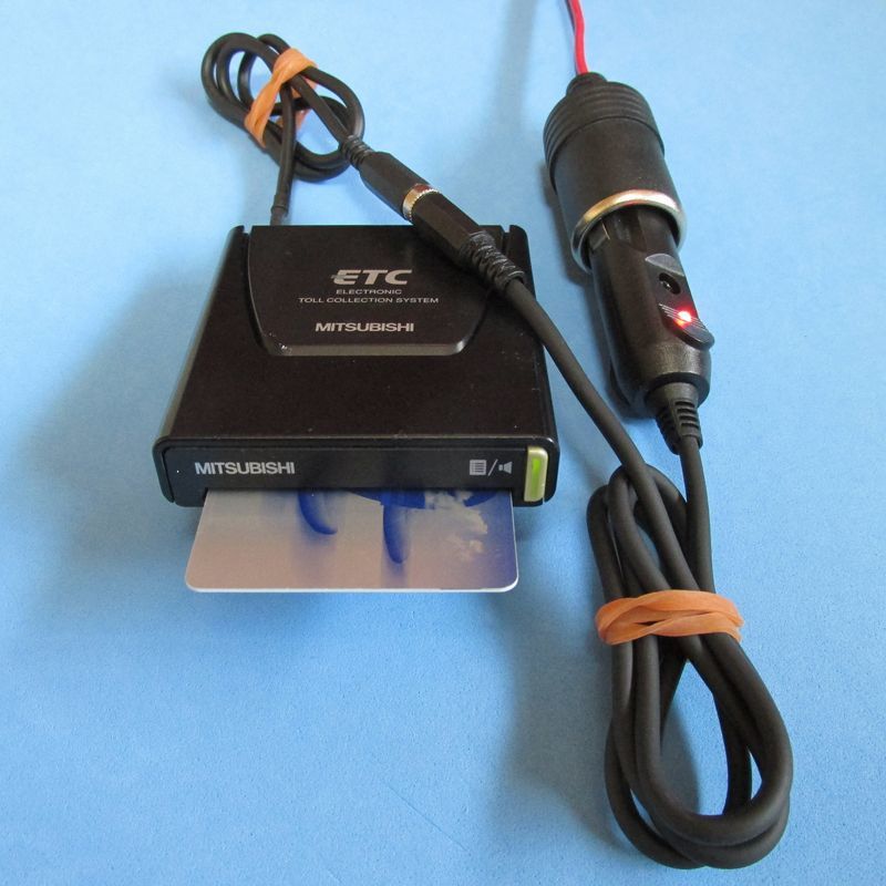 [ light car registration ] Mitsubishi Electric made EP-9U56V antenna one body ETC [USB, cigar plug correspondence ]