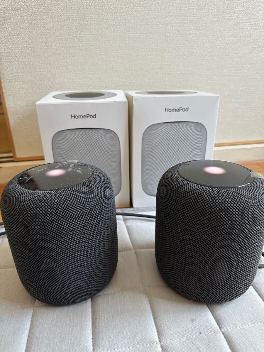 在庫有即出荷 APPLE HOMEPOD スペースグレー 2個 | artfive.co.jp