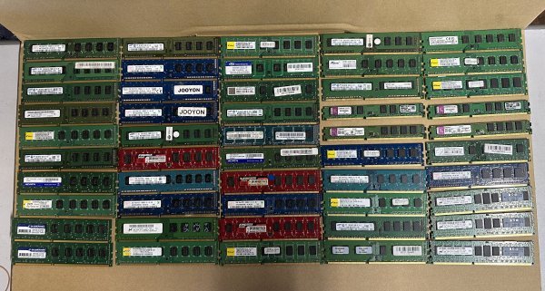 岐阜発送」⑬デスクトップ用メモリ メーカー混在 DDR3 2GB 50枚セット