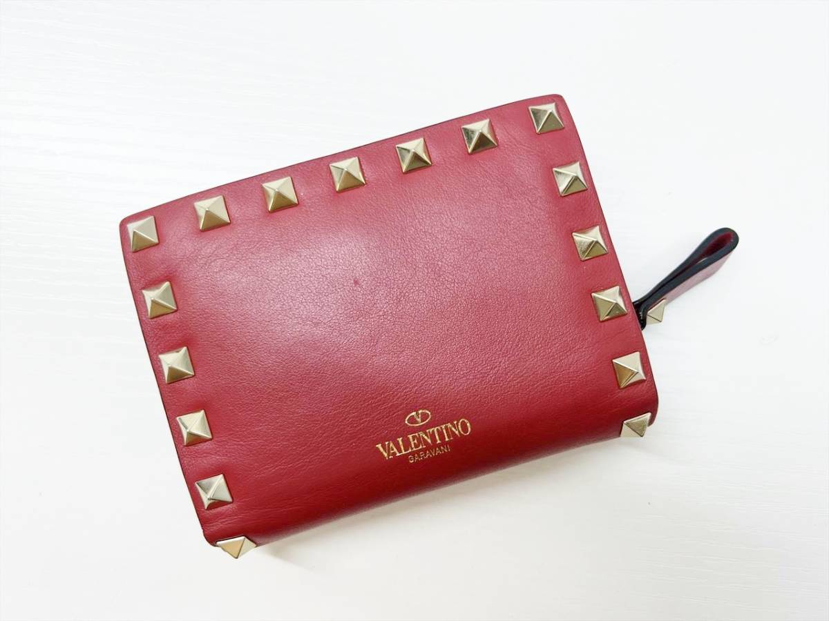 安価 ワタナベ VALENTINO GARAVANI 黒 オールレザーハンドバッグ