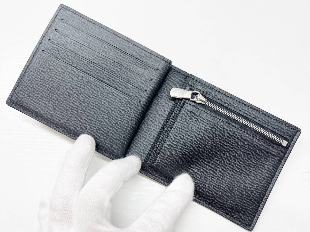 LOUIS VUITTON wallet M62045 Portefeiulle Amerigo NM Taiga Black Black –