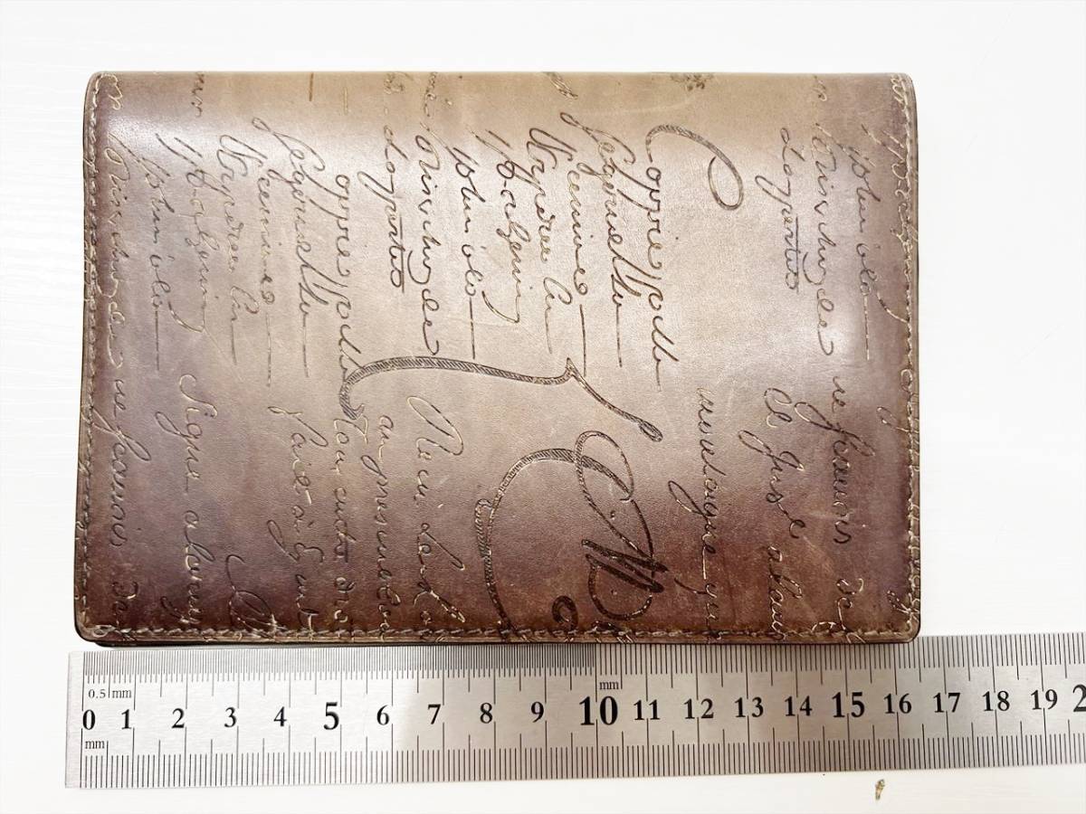 良好品 Berluti ベルルッティ カリグラフィ スクリットレザー 手帳