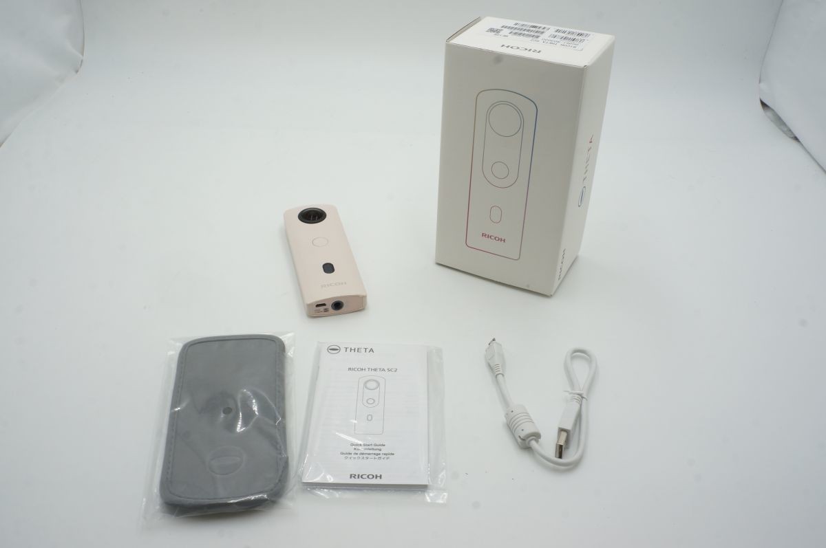 全額返金保証!最速発送!【RICOH THETA SC2 ベージュ 】(202305