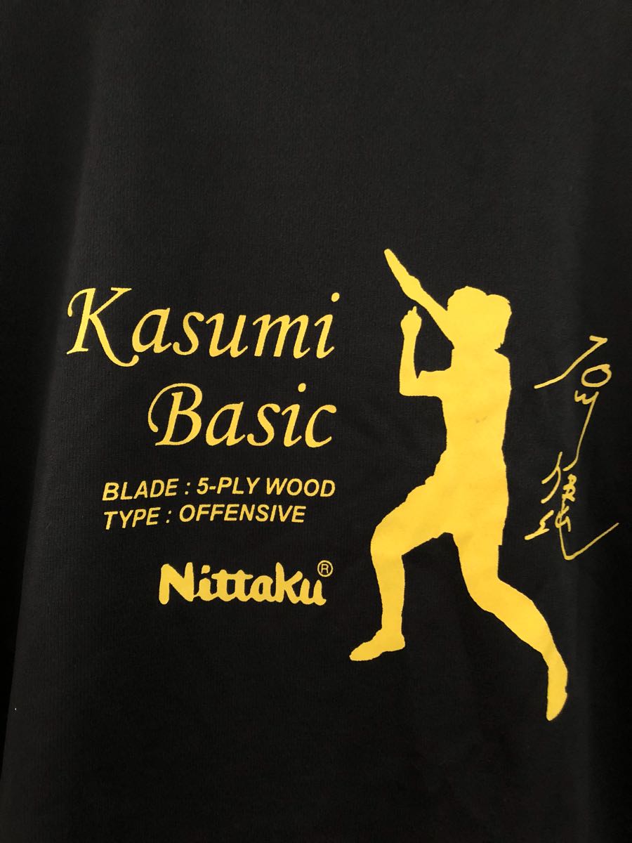美品 石川佳純 KASUMI BASIC Tシャツ サイズXL Nittaku 卓球 希少 2020東京オリンピック 応援_画像2