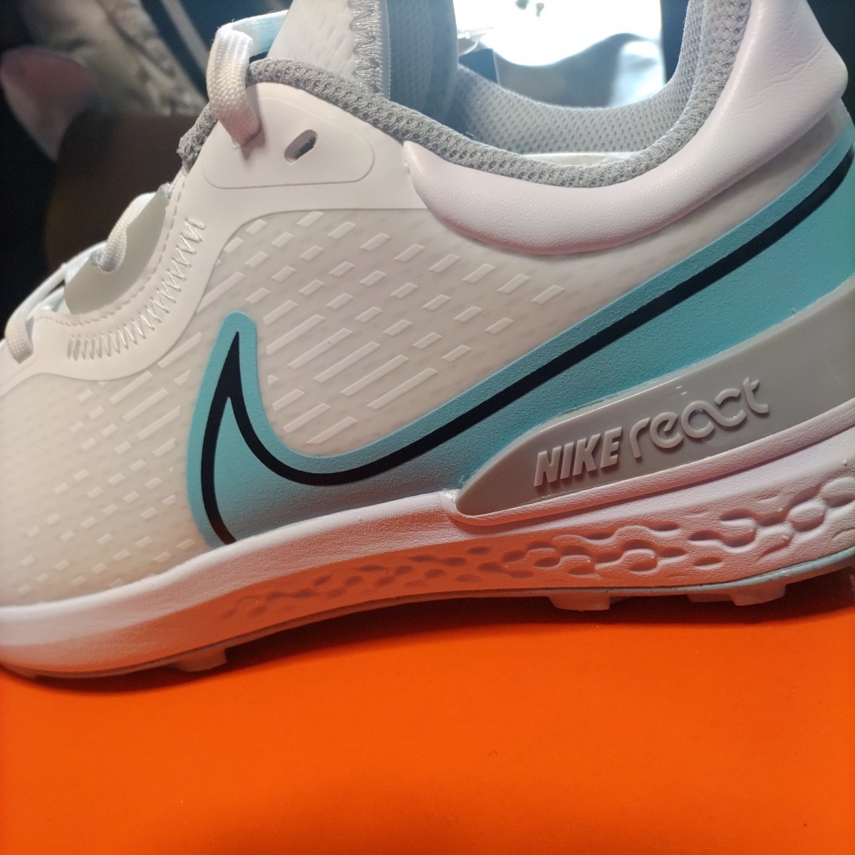  новый товар стандартный товар Nike NIKE туфли для гольфа 25.0 см Infinity PRO2 белый soft шиповки бесплатная доставка 24cm соответствует меньше размер!