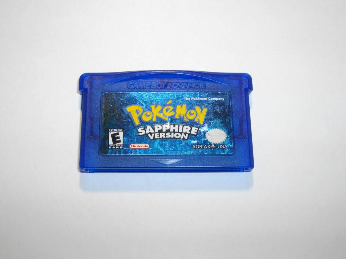 海外版 正規品 GBA ポケットモンスター サファイア 英語版 北米 海外版 正規品 GBA ポケットモンスター サファイア 英語版 北米
