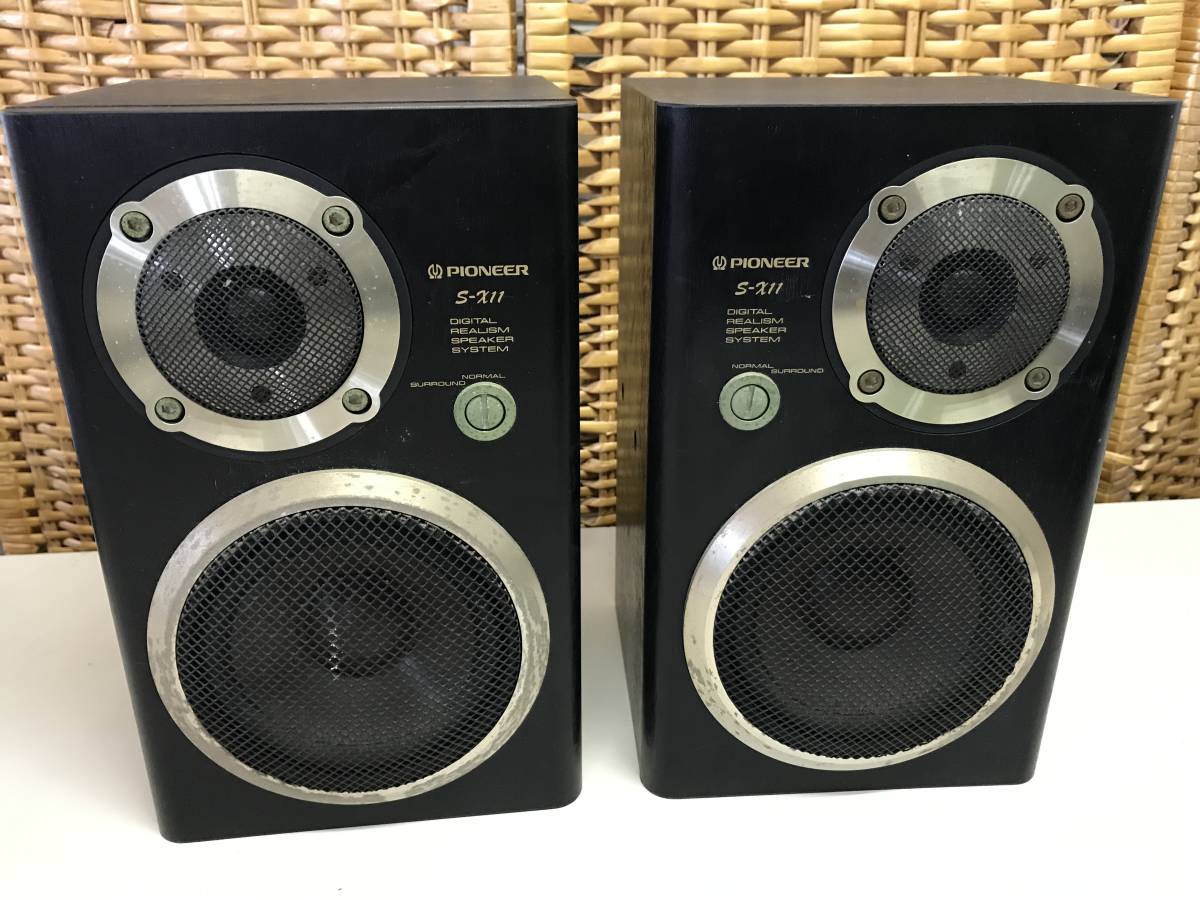 YS1971☆音出しOK☆PIONEER パイオニア S-X11 ペアスピーカー 小型 2
