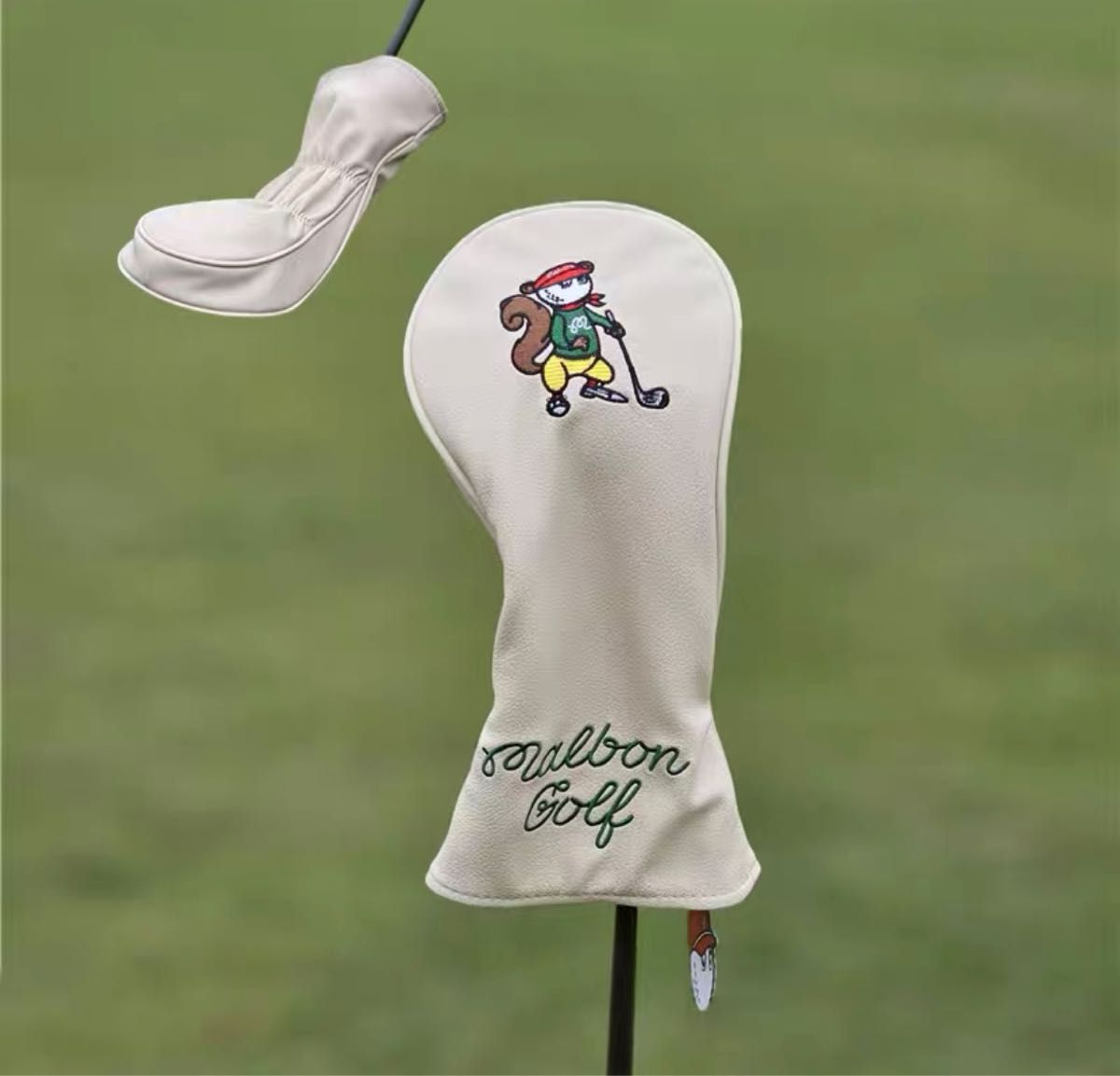 【新製品大人気4点セット】 リスMalbon Golfマルボンゴルフクラブカバークリーミーホワイト