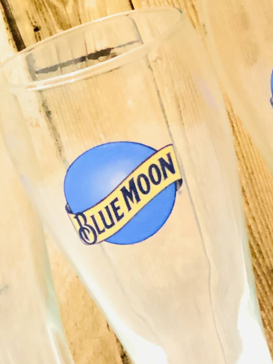 非売品　新品　USbeer『Blue Moon』 ブルームーン　アメリカビール　オリジナルグラス_画像2