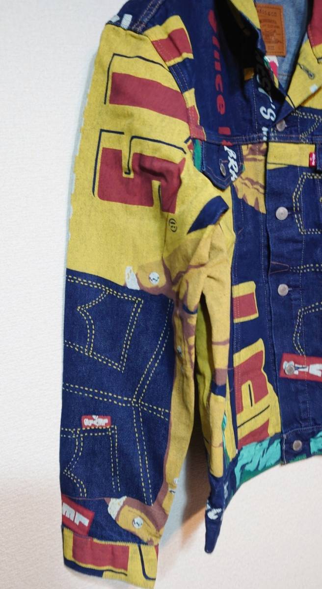 リーバイス LEVI'S 150周年 リミテッド エディション バナープリント トラッカージャケット L BANNER PRINT  collection LIMITED EDITION