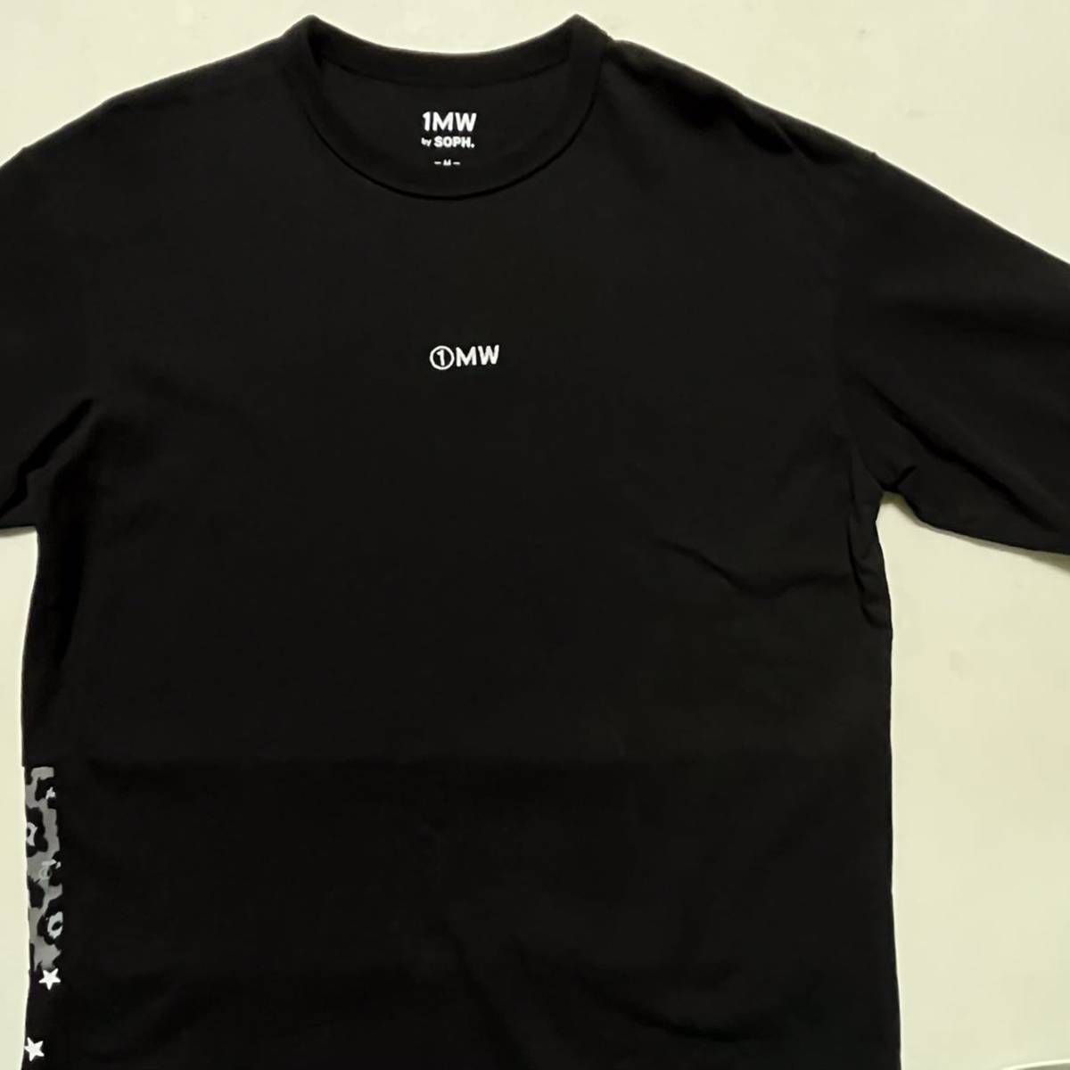 GU ソフ コラボ 1MW by SOPH. Tシャツ 黒 + 総柄 M 美品 管理B1435_画像3
