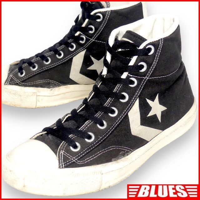 人気の春夏 即決☆CONVERSE☆27.5cm レザーハイカットスニーカー