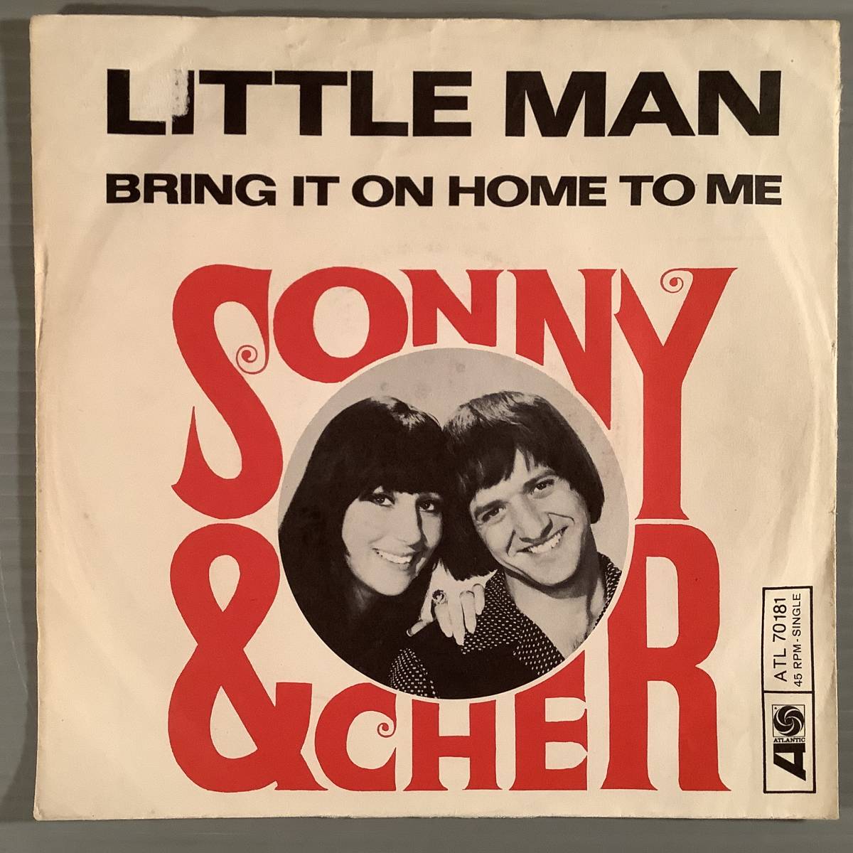 シングル盤(ドイツ盤 EP)◆ソニー&シェール SONNY CHER『LITTLE MAN』『BRING IT ON HOME TO ME』◆_画像1