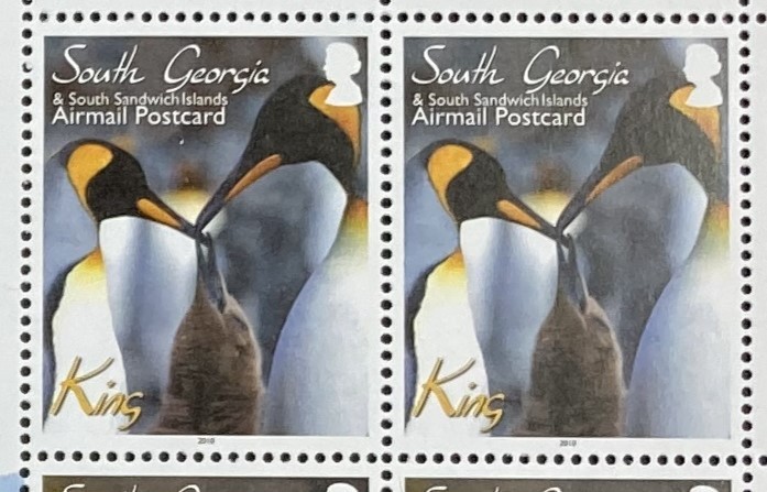 サウスジョージア 2010年発行 ペンギン トリ 切手 未使用 NHの画像2