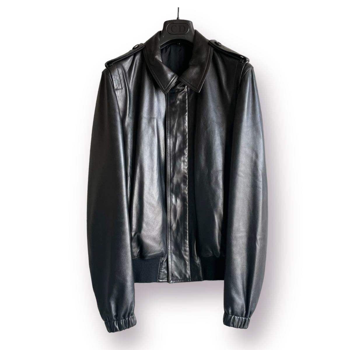 未使用 ディオールオム Dior homme レザージャケット 44 ライダース-
