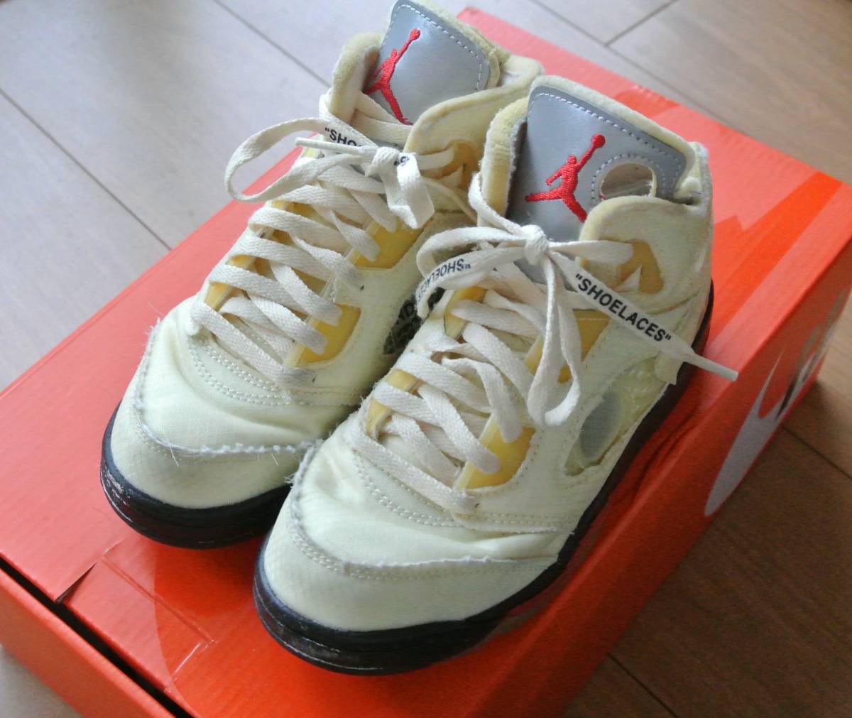 気質アップ Sail Off-White 5 Jordan Air キッズ 18.5 12.5C US cm