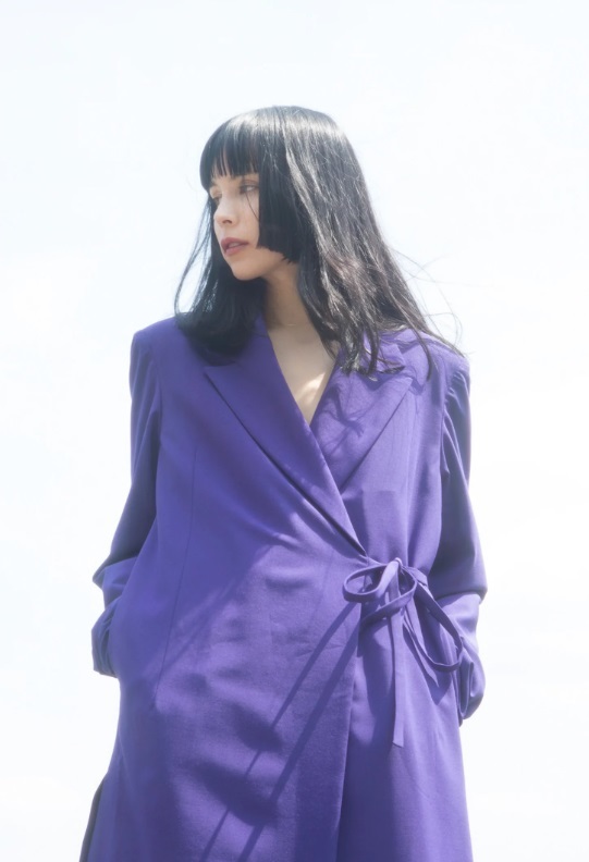 新品未使用　【irojikake】TAKEWARI COAT / PURPLE　イロジカケ　コート_画像1