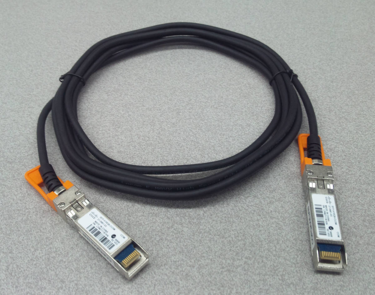 新品 送料無料 Cisco 10GBASE SFP+ モジュール Cisco SFP-H10GB-CU3M Twinax シスコ 30AWG ケーブル アセンブリ SG500X LC ファイバー UCS_画像1