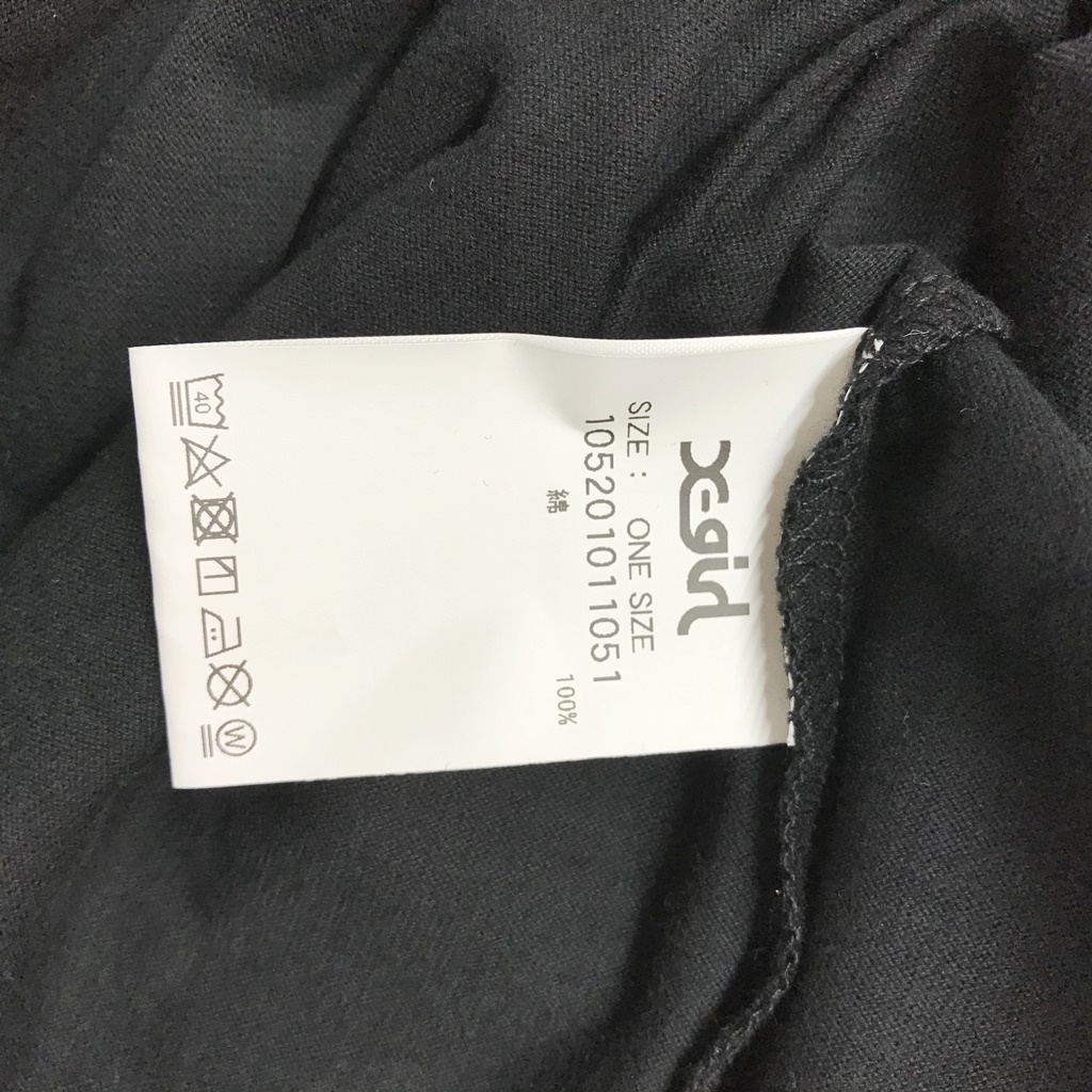 X-girl/エックスガール 半袖 Tシャツ コットン100% ブラック サイズF レディース_画像5