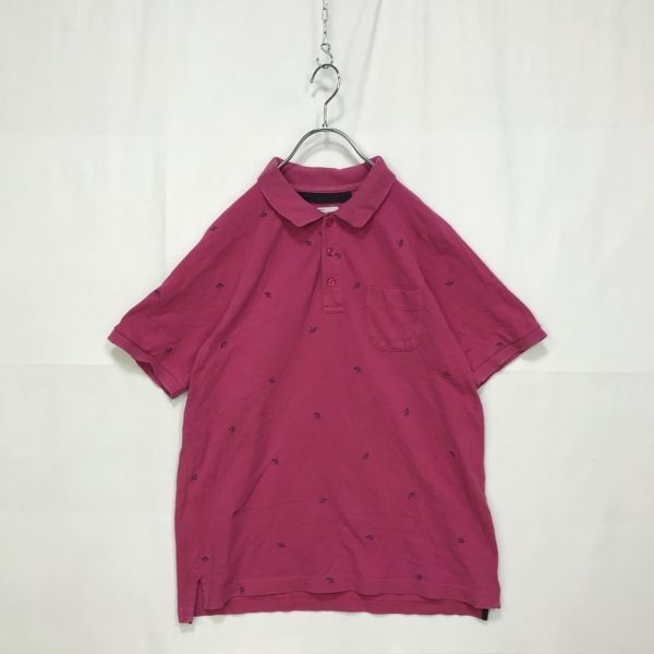 arnold palmer /アーノルドパーマー ポロシャツ 半袖ポロシャツ ブランドデザイン刺繍 ピンク サイズ3_画像1