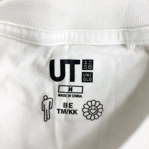 ビリー・アイリッシュ×村上隆UNIQLO/ユニクロ 村上 半袖Tシャツ プリント コットン100％ ホワイト サイズM_画像4