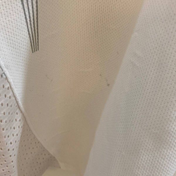 YONEX/ヨネックス 半袖 ハーフジップウェア バドミントン テニス ホワイト 白 メンズ Mの画像5