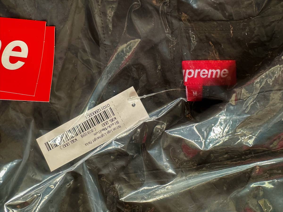 新品未着用】Supreme Motion Logo Lightweight Parka Black M 国内正規