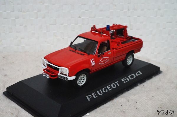 卸売 ノレブ 赤 ミニカー 1/43 Pick-UP 504 プジョー ノレブ