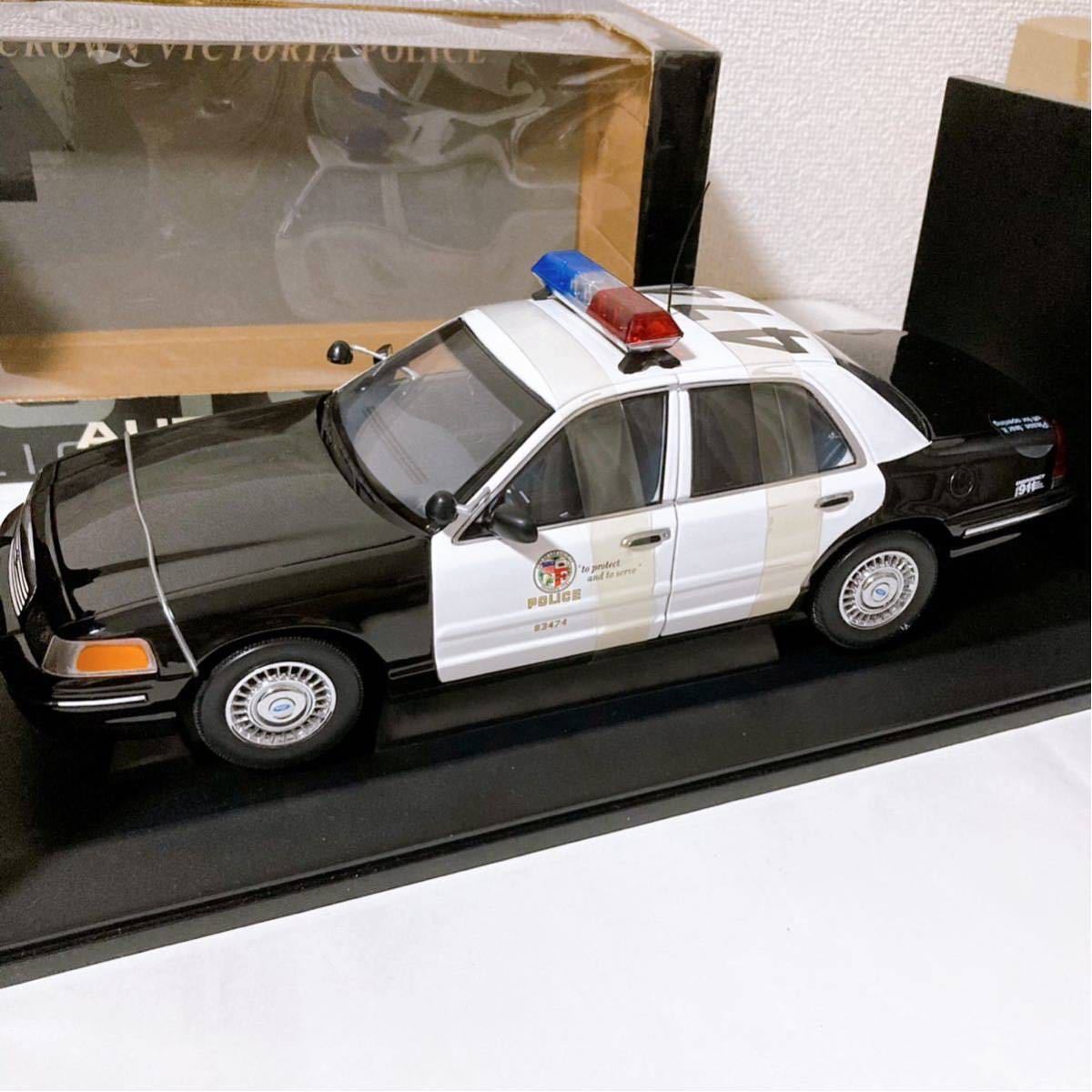 オートアート フォード クラウンビクトリア ポリスカー ロサンゼルス市警察 1/18【AUTOart Ford CROWN VICTORIA POLICE CAR】_画像3