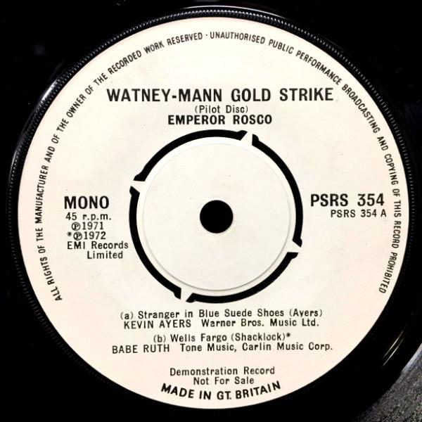 音楽KEVIN AYERS， BABE RUTH / WATNEY-MANN GOLD STRIKE (UK-ORIGINAL