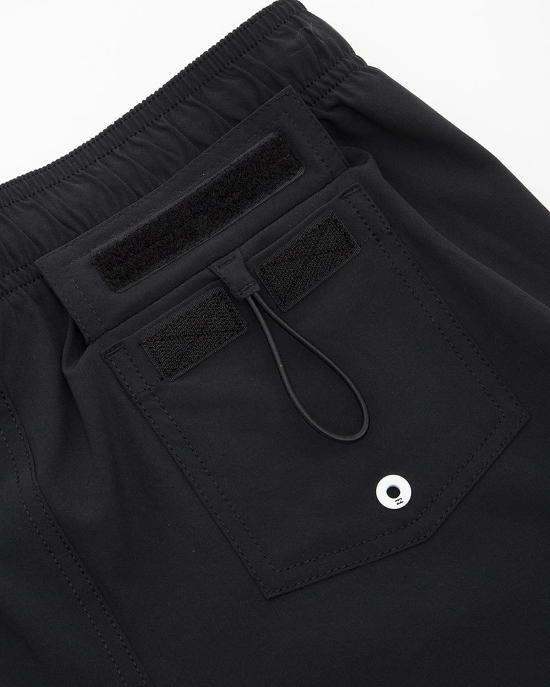 ★送料無料★2023春夏 新品【BILLABONG/ビラボン】SIDE LOGO TAPE SHORT BOARDSHORTS ボードショーツ BLK レディースL BD013-501_画像7