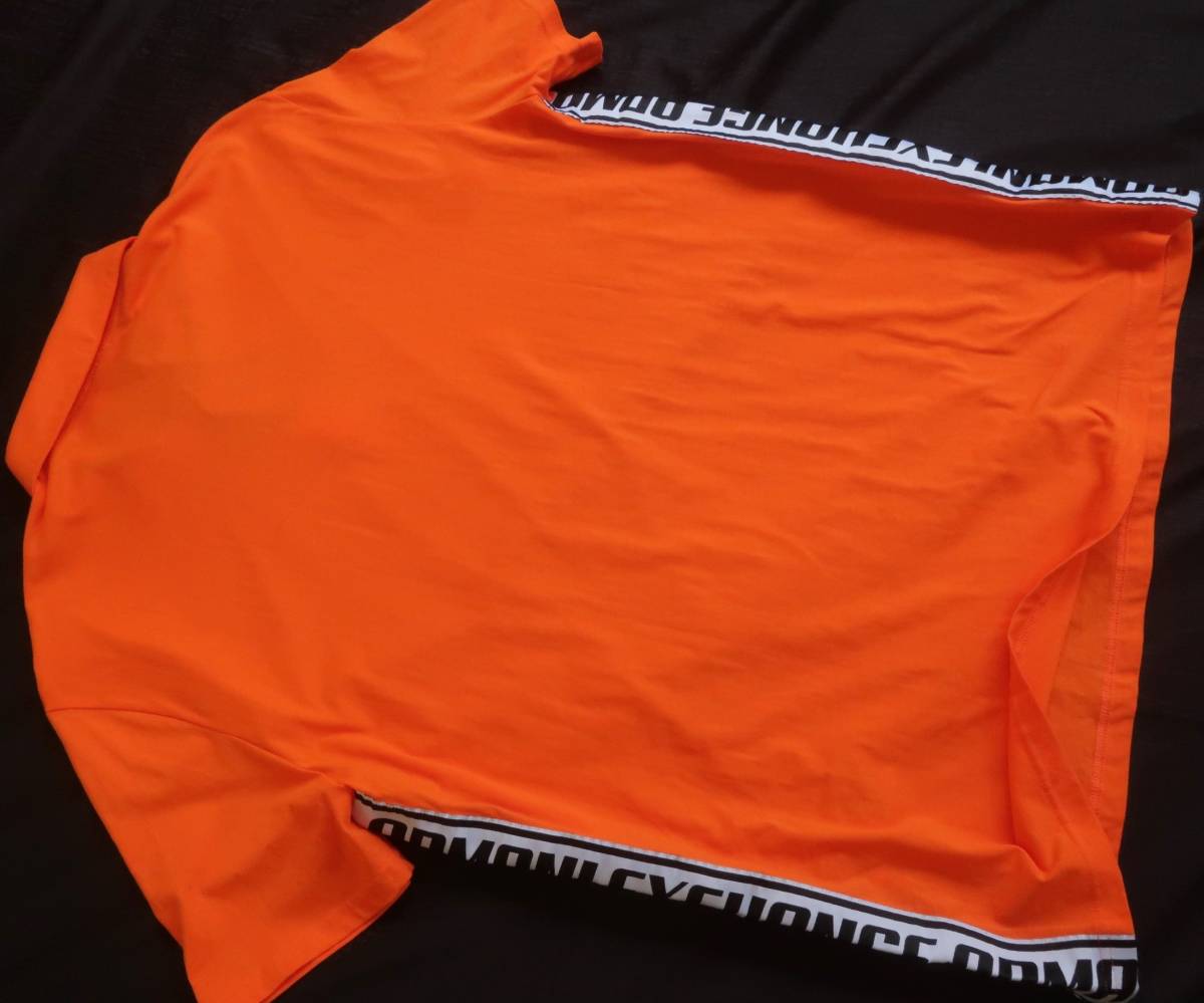  новый товар * Armani * orange рубашка-поло * рейсинг Logo лента * короткий рукав вязаный рубашка XL*A/X ARMANI*795