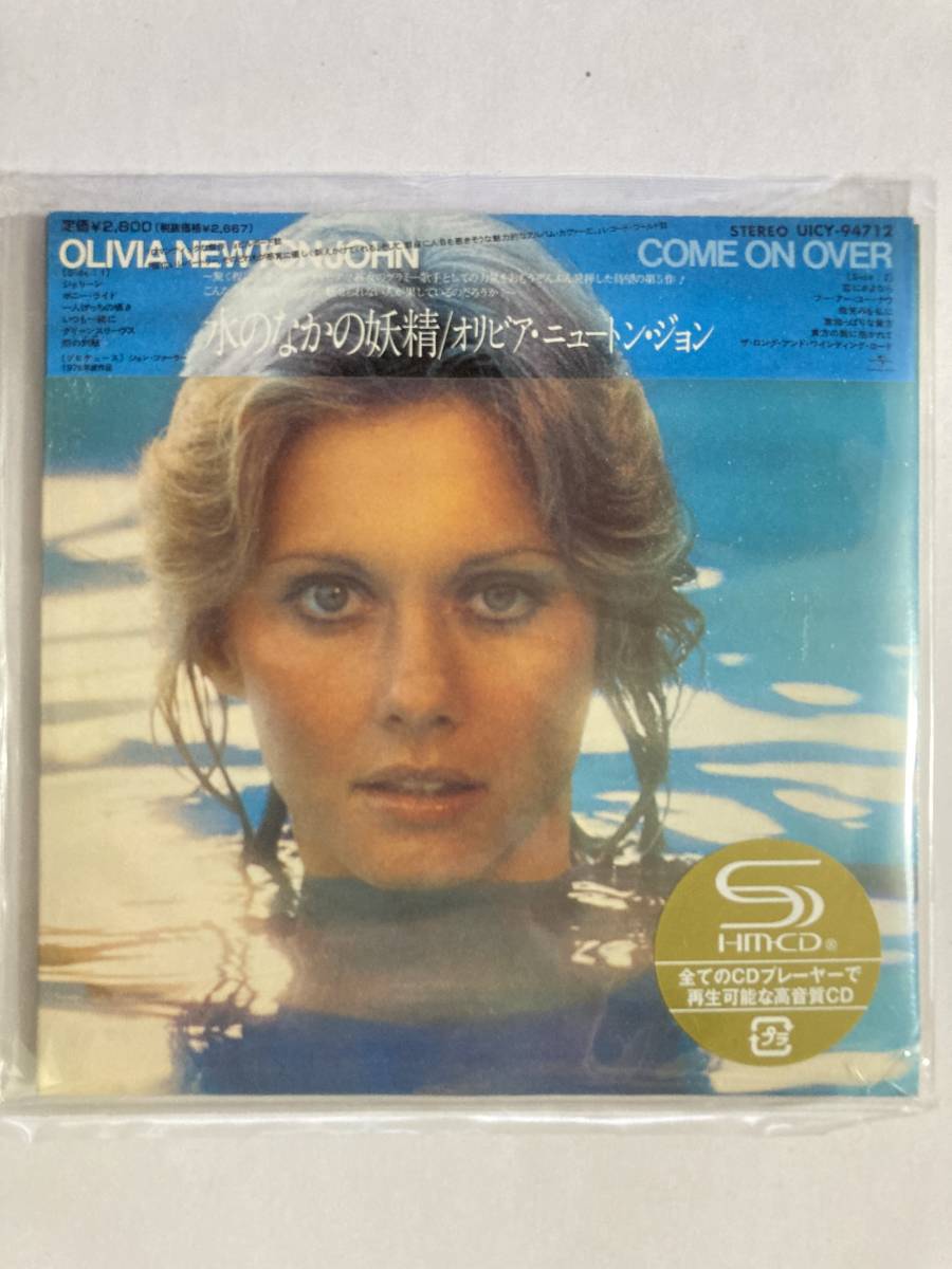 韓国ファッション OLIVIA NEWTON-JOHN オリビア・ニュートン・ジョン ／ Come On Over 水のなかの妖精 紙ジャケット 音楽 