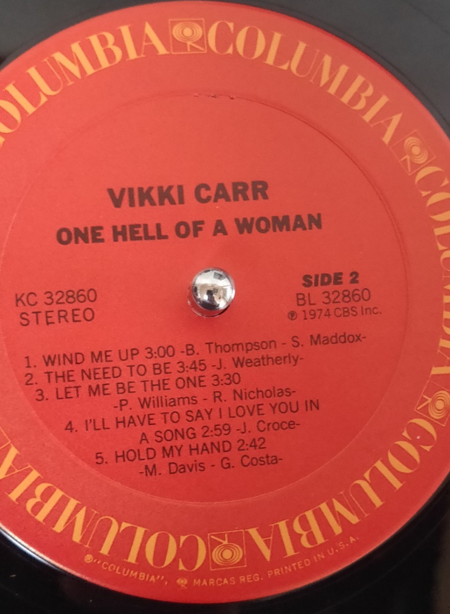 US Vikki Carr One Hell Of A Woman 美盤_画像4