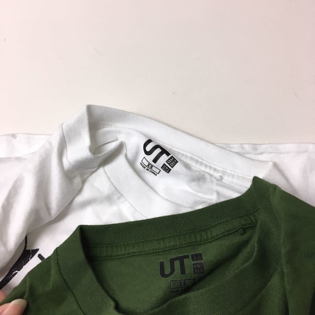 送料無料★UNIQLO ユニクロ　鬼滅の刃★半袖Tシャツ　２枚セット★XSサイズ★カーキ　ホワイト#50530sjj19_画像5