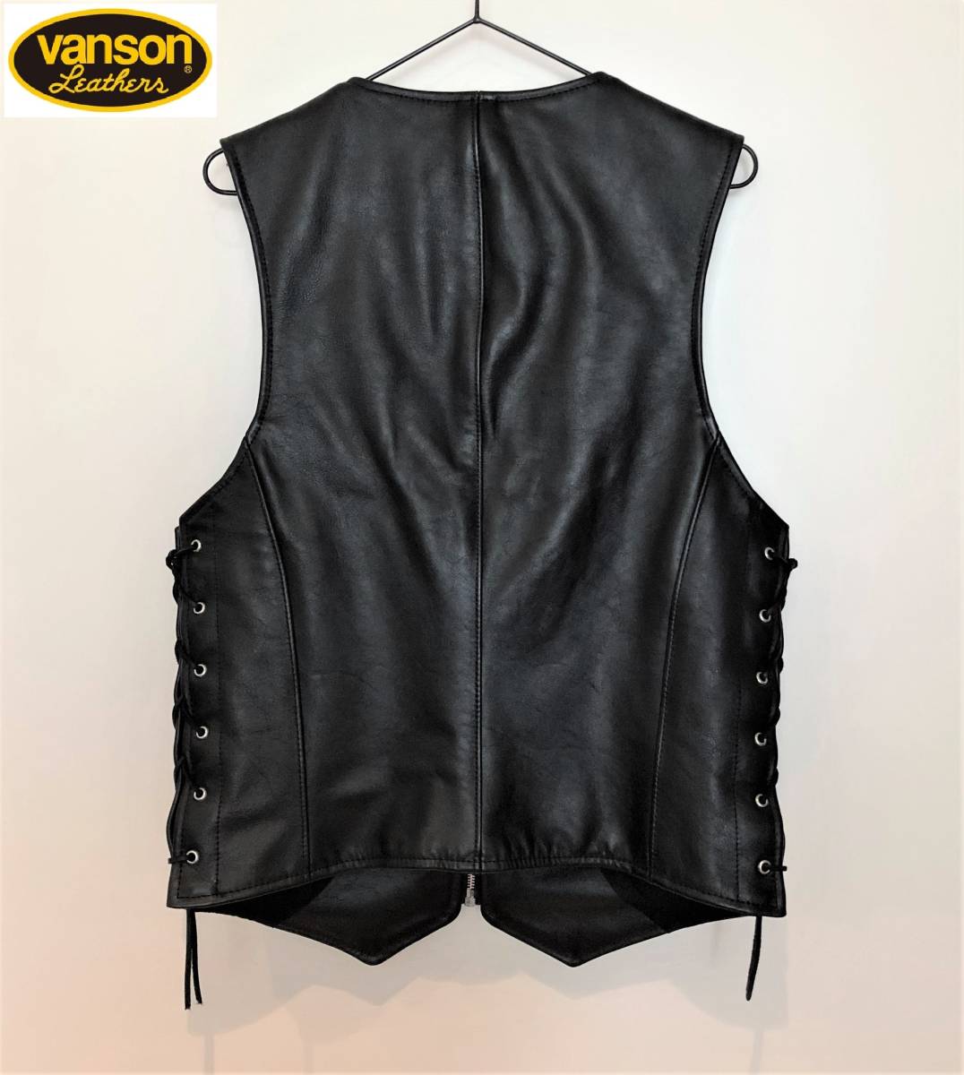 VANSON バンソン BONE VEST ボーン ベスト レザー 38インチ VANSON バンソン BONE VEST ボーン ベスト レザー 38インチ