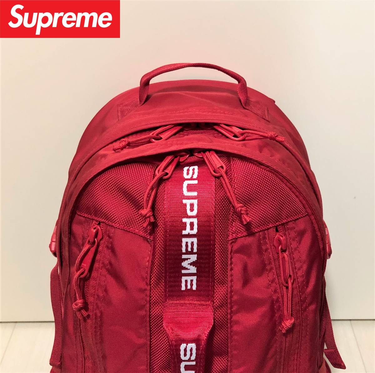 Supreme シュプリーム Backpack バックパック リュックサック 22L RED レッド 赤 CORDURA 高性能素材コーデュラファブリック生地_画像8