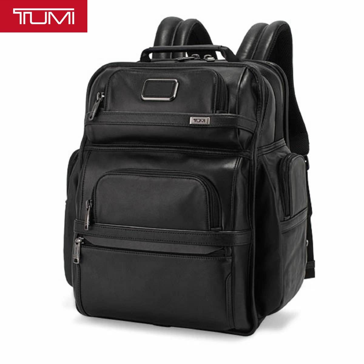 交渉可】TUMI レザーバックパック ALPHA ブリーフ・パック-