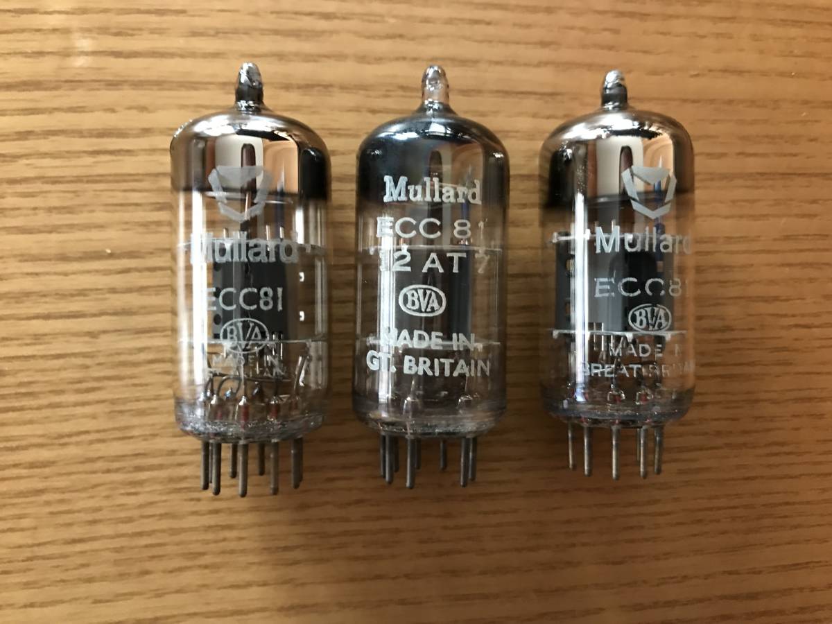 高級感 Mullard ムラード ECC81 3本セット ジャンク扱い 真空管