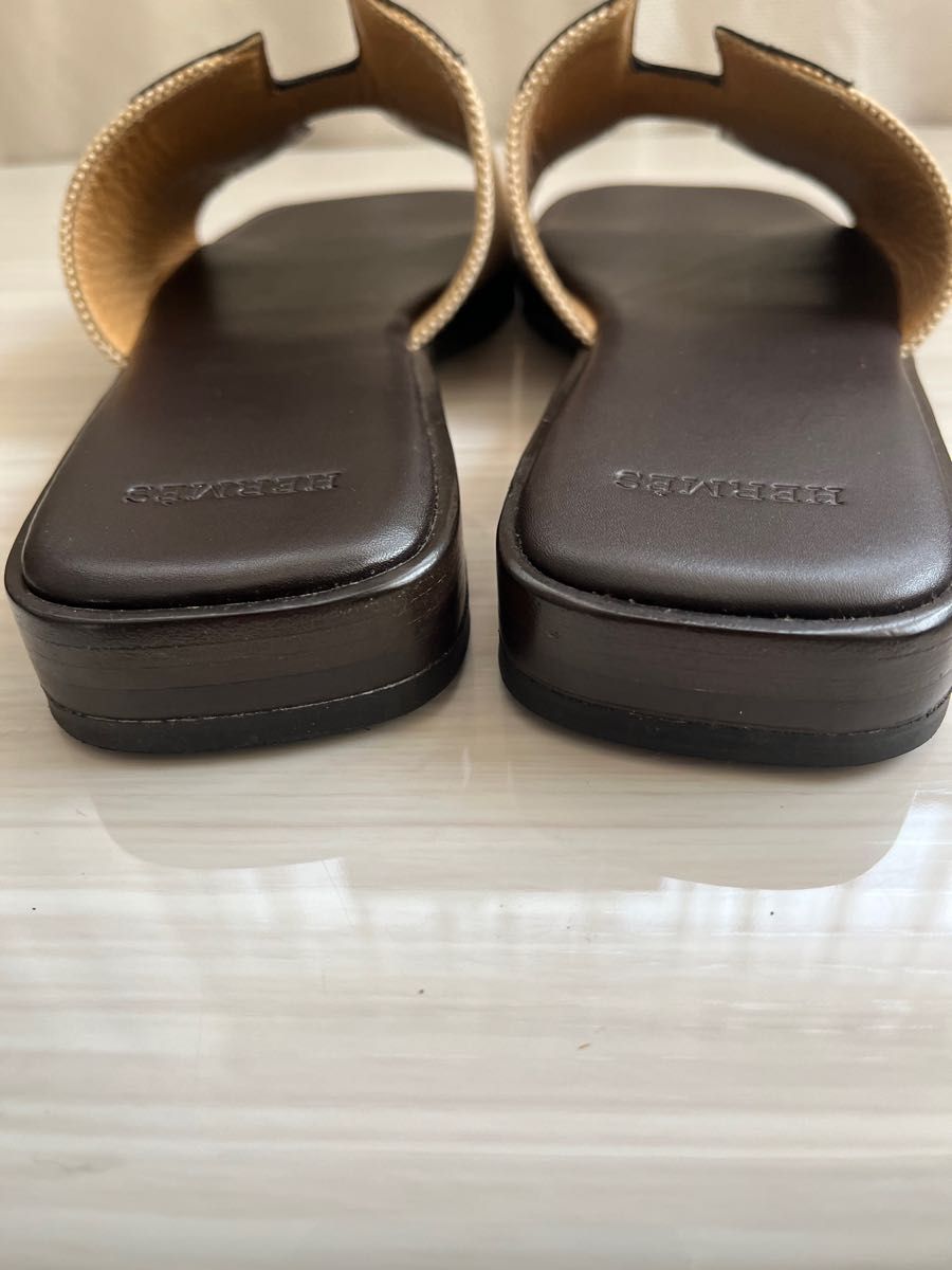 エルメス/HERMES サンダル サンダル エブリンあるスリッパ Hモチーフ