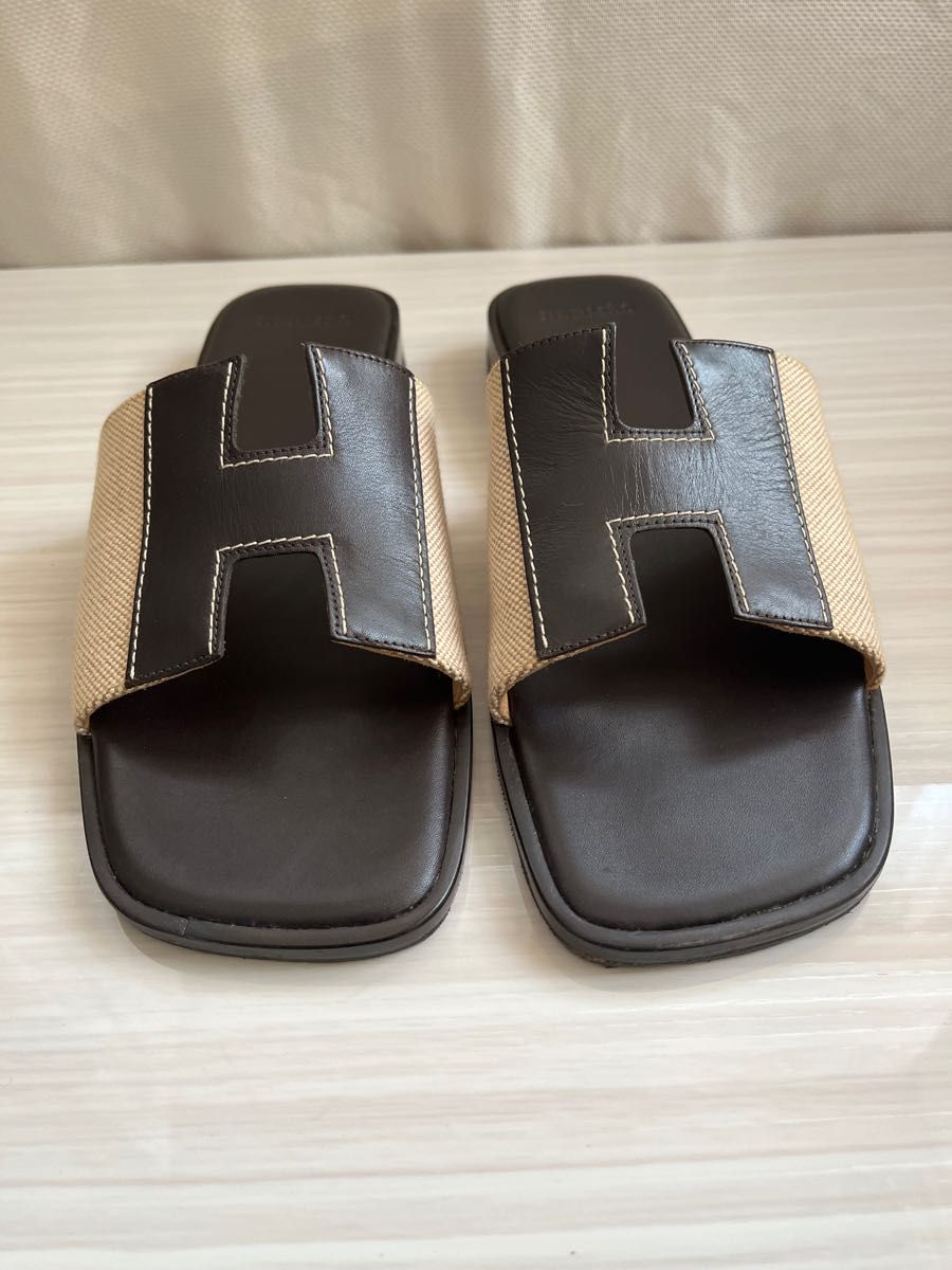 エルメス/HERMES サンダル サンダル エブリンあるスリッパ Hモチーフ