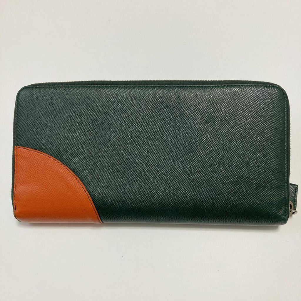 PRADA プラダ トラベルケース 長財布 サフィアーノ ラウンドファスナー
