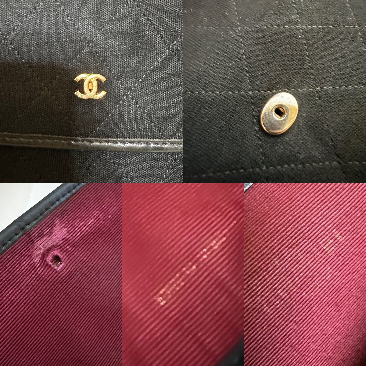 シャネル コットン マトラッセ ホック片側破損 | normanhubbard.com