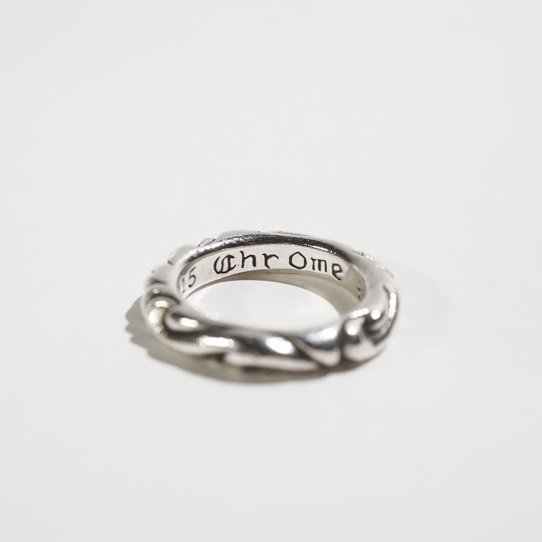 磨き済み】Chrome Hearts SCRL BAND クロムハーツ スクロールバンド