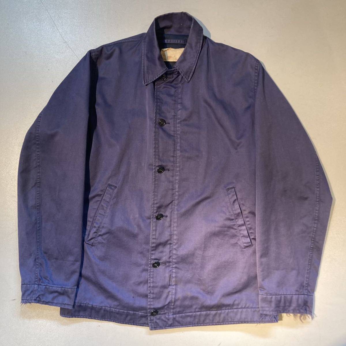 70s US NAVY utility jacket アメリカ海軍　ユーティリティジャケットビンテージ 米軍実物 U.S.NAVY_画像1