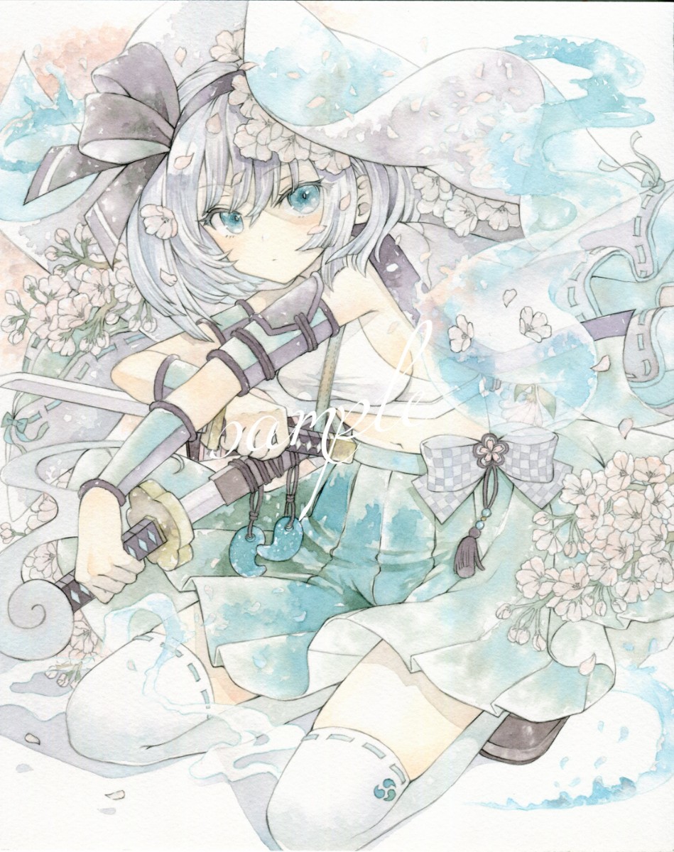A4】 同人 手描きイラスト 東方 project 魂魄 妖夢(手描き A4】 同人 手描きイラスト 東方 project 魂魄 妖夢(手描き