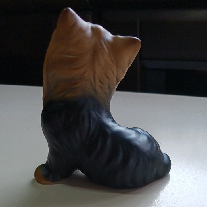 ドマン　ヨークシャーテリア　置物　陶器　犬　ドッグ　Demain　博雲陶器　Harvey Knox　オブジェ　ヴィンテージ　レア